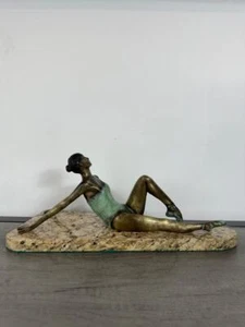 VICTOR VILLAREAL "BAILARINA" ESCULTURA DE BRONCE FIRMADA Y NUMERADA - Imagen 1 de 6
