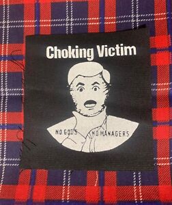 Choking Victim "No Gods" DIY Patch- Punk Crust Black Flag Off Leftover Crack Oi
