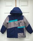 Nwt$50 Athletech Boys 3 In 1 Blue Gray Jacket Winter Coat Xs 4 5 Water Resistant