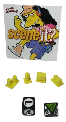 2009 The Simpsons Scene It DVD Game Replacement Parts Plastic Movers Dice DVD - Image 1 of 4