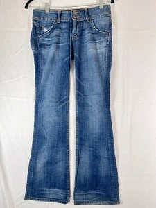 Hudson Womens  Bootcut Jeans Sz 25 Dark Blue w Stretch+Flap Pocs (actual 29x29) - Picture 1 of 15