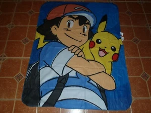 Pokemon Nintendo Northwest Company Pikachu & ASH 40 x 50 Blanket New With Tags - Picture 1 of 2