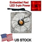 ThermalTake Rosewell TT-1225 Red LED 120mm Quiet PC Fan 3pin 12V 0.18A 120*120