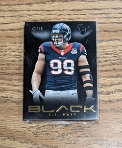 2013 Panini Black J.J. Watt #5 Houston Texans Gold Letter Limited Edition 41/49 - Bild 1 von 2