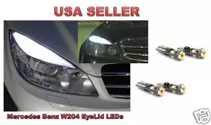 4 piezas Bombilla LED EyeLID para Mercedes Benz W204 SIN POLARIDAD NO MÁS BOMBILLAS VOLTEANTES - Imagen 1 de 1