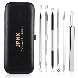 JPNK Blackhead Remover Tools 6 PCS with a Leather bag - Picture 1 of 6