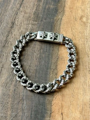 7.5英寸镀铬心形手链 — 第 1/4 张图片