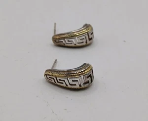 Sterling Silver, gold plated Earrings, 925 - Picture 1 of 3