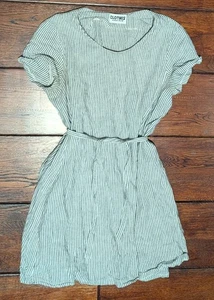 Clothes By American Two Shot Striped Cap Sleeve Pima Cotton Mini Dress Size S - Picture 1 of 14