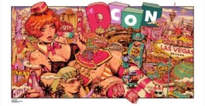 Designer-con x Rockin’Jelly Bean” screen print poster Limited 150 Signed - Picture 1 of 2