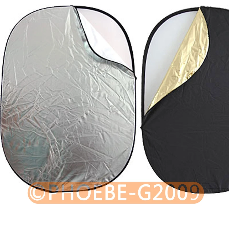 90cm x 120cm 35"x 47" 5-in-1 Collapsible OVAL Reflector - Image 1 of 1