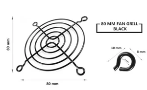 AABCOOLING 80mm Cooling Fan Fan Grill/Guard Black - Picture 1 of 3