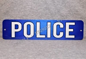 Insegna metallica POLIZIA dipartimento stazione ufficiale forze dell'ordine 3"" x 12"" poliziotto - Foto 1 di 2