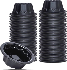 50-Pack Mini Cake Pans - 4 Inches Silicone Mini Bundt Cake Pans for Mini Flan Mo - Picture 1 of 7