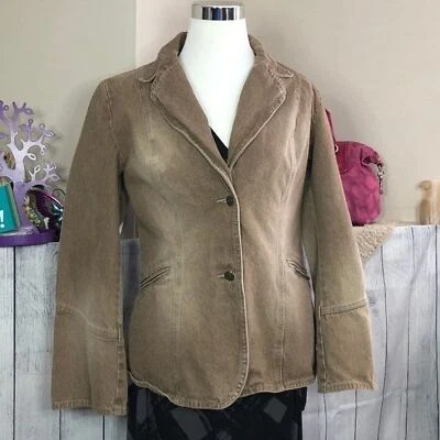 Newport News Jeanology sz 10 желтовато-коричневый джинсовая куртка - Изображение 1 из 4