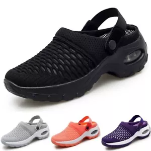 Scarpe da passeggio donna Mules sneakers slip on donna rete traspiranti zoccoli estivi - Foto 1 di 60