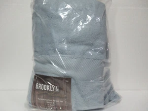 Brooklyn Webstuhl massive türkische Baumwolle 6-teiliges Badetuch-Set BLAU - Bild 1 von 2