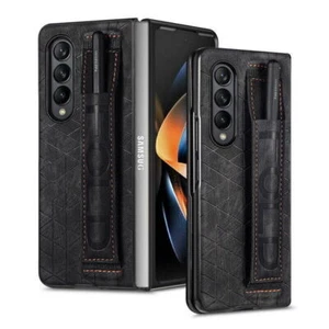 For Samsung Galaxy Z Fold3 Z Fold4 ShockProof Leather PC Hybrid Flip Case Cover - Picture 1 of 6