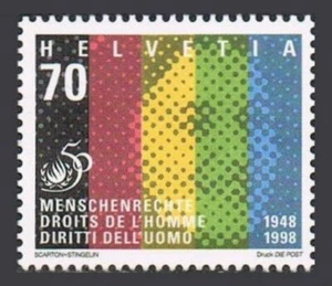 Switzerland 1035, MNH. Mi 1670. Universal Declaration of Human Rights, 1998. - Picture 1 of 1