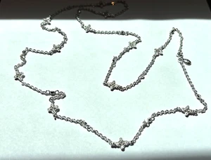 36" Sterlingsilber & Markasiten Halskette - Bild 1 von 5