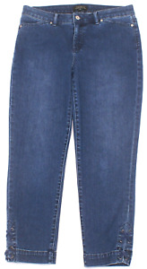 Talbots Women's Flawless Five Pocket Capri Jeans Blue Denim Womens sz 10 (31X24)