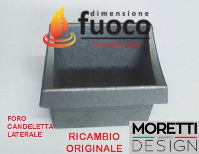 MORETTI DESIGN BRACIERE CROGIOLO STUFA PELLET MORETTI FORO LATERALE PER COMPACT DESIGN A / C