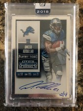 Ameer Abdullah 2018 Panini Honors 2015 Contenders Buyback Rookie Auto 2/4