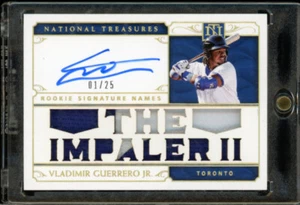 2019 National Treasures VLADIMIR GUERRERO JR rookie rc autograph AUTO #1/25 - Picture 1 of 2