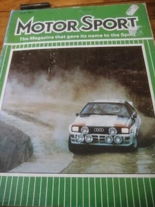 Motorsport Magazine April 1982, quattro, Swedish rally, Opel - Picture 1 of 6
