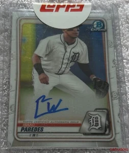 Bowman Chrome 2020 ISAAC PAREDES #CP-IP Prosect autógrafo Chicago Cubs - Imagen 1 de 2