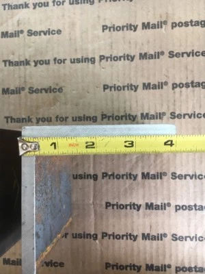 4 x 4 Ángulo de Acero 3/8" GROSOR 8" Largo Resistente Soportes de Soporte Soldadura Foto 1 de 3