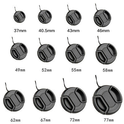 37mm-105mm Front Lens Cap Cover Center Pinch Snap On For Canon Nikon Sony 1PCS • 1.42€