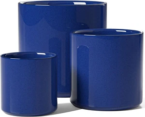 Large Plant Pots Set, 10/8/6 Inch Ceramic Planters for Indoor Plants, Mid-Centur - Picture 1 of 7