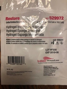 Esponja impregnada de hidrogel Hollister RESTORE 4 x 4' lote de 5 - Imagen 1 de 1