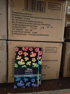 10 x Wholesale Disney A5 Premium Notebook School Writing Lined Books MickeyMouse - Picture 1 of 6