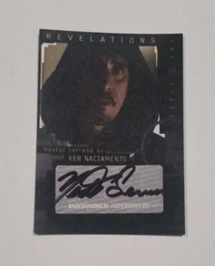 The X-Files Inkworks Autograph Card - Nestor Serrano as Ken Naciamento- A-9 - Picture 1 of 2