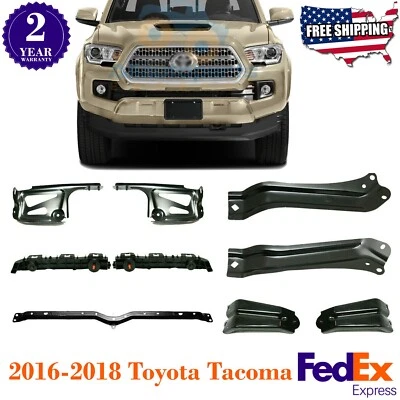 Kit de soportes de montaje de parachoques delantero para Toyota Tacoma 2016-2018 Foto 1 de 4