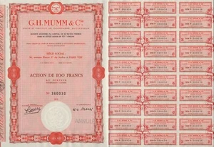 CHAMPAGNE Cordon Rouge :  G.H. Mumm & Cie France ( Parentcomp. Pernot Ricard ) - Picture 1 of 1