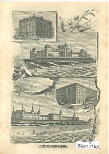 1883 HOTEL advertising card JAMES H BRESLIN New York Manhattan Beach St Louis CI - Picture 1 of 1