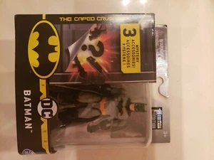 Spin Master DC The Caped Crusader Gold Emblem Gray Suit 4” Figure 1st edition - Picture 1 of 7