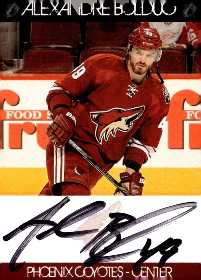Alexandre Bolduc - Signed Custom 2.5'' x 3.5'' Alexandre Bolduc Photo Card - Image 1 of 1