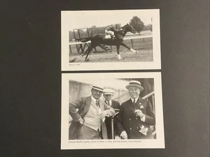 MAN O’ WAR 2 photos Horse Racing SAM RIDDLE LOUIS FEUSTEL - Picture 1 of 3