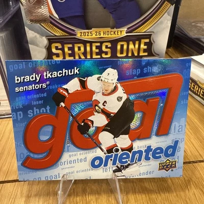 Brady Tkachuk 2025-26 Upper Deck Series 1 Hockey Goal Oriented #GO-2 - Image 1 of 2