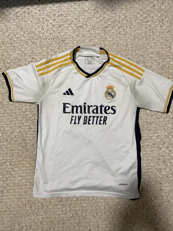 Camiseta de fútbol local Vini Jr Real Madrid 23/24 Adidas niños XL  Foto 1 de 2