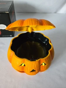 Department 56 Halloween Bowl Animated Jack O Lantern with Box Motion Sounds - Picture 1 of 8