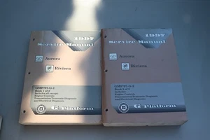 1997 Oldsmobile Aurora Buick Riviera Shop Service Manual Set of 2 - Picture 1 of 2