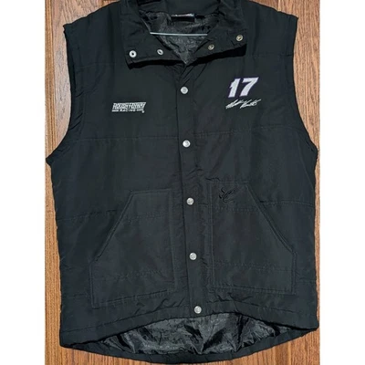 Mark Martin NASCAR Roush Fenway Racing Vest Crown Royal Black #17 Mens MD - Image 1 of 4