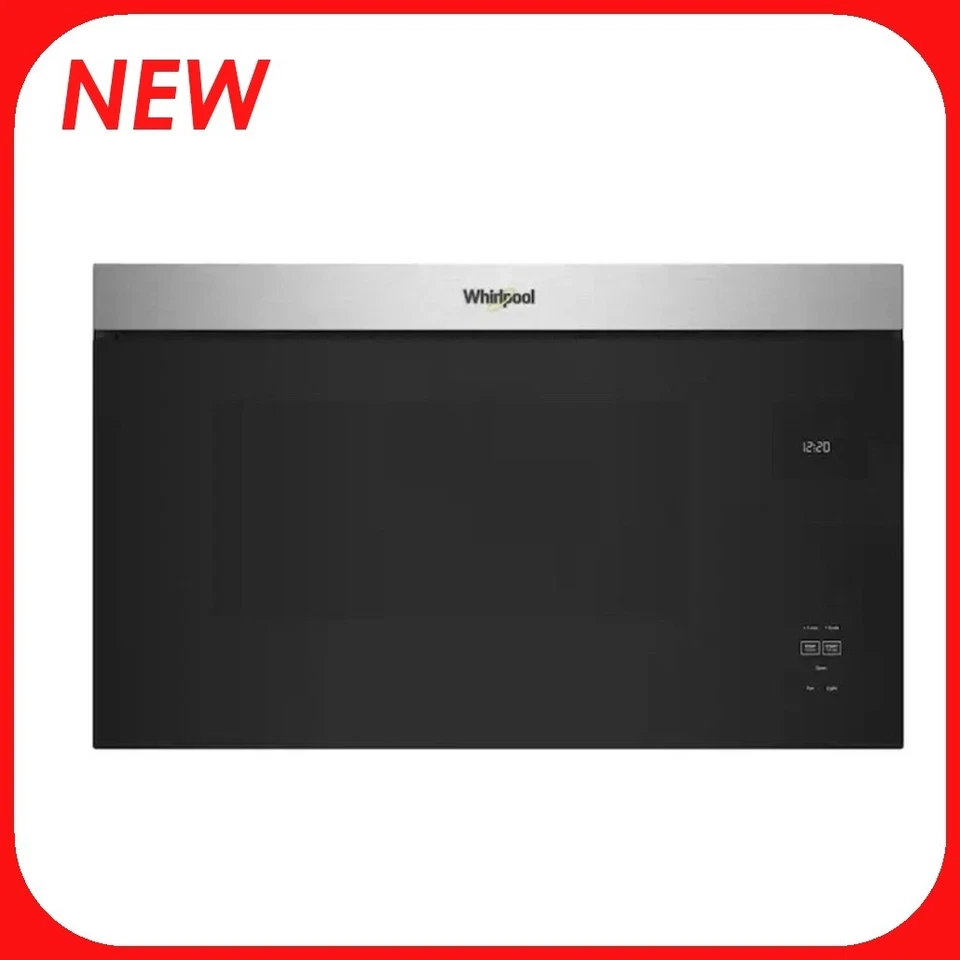 Microondas WHIRLPOOL 1000 vatios diseño empotrado 1,1 pies cúbicos sobre el rango Foto 1 de 1