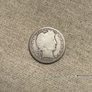 1905-O Barber Silver Quarter Rare Date 1,230,000 Mintage Fast Shipping 117 TL - Picture 1 of 2