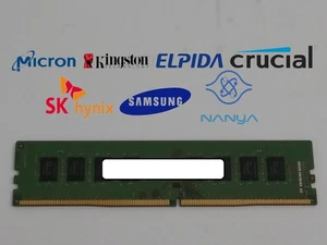 Lot of 2 Major Brand 8 GB PC4-17000 (DDR4-2133) 2Rx8 DDR4 Desktop Memory - Photo 1/5